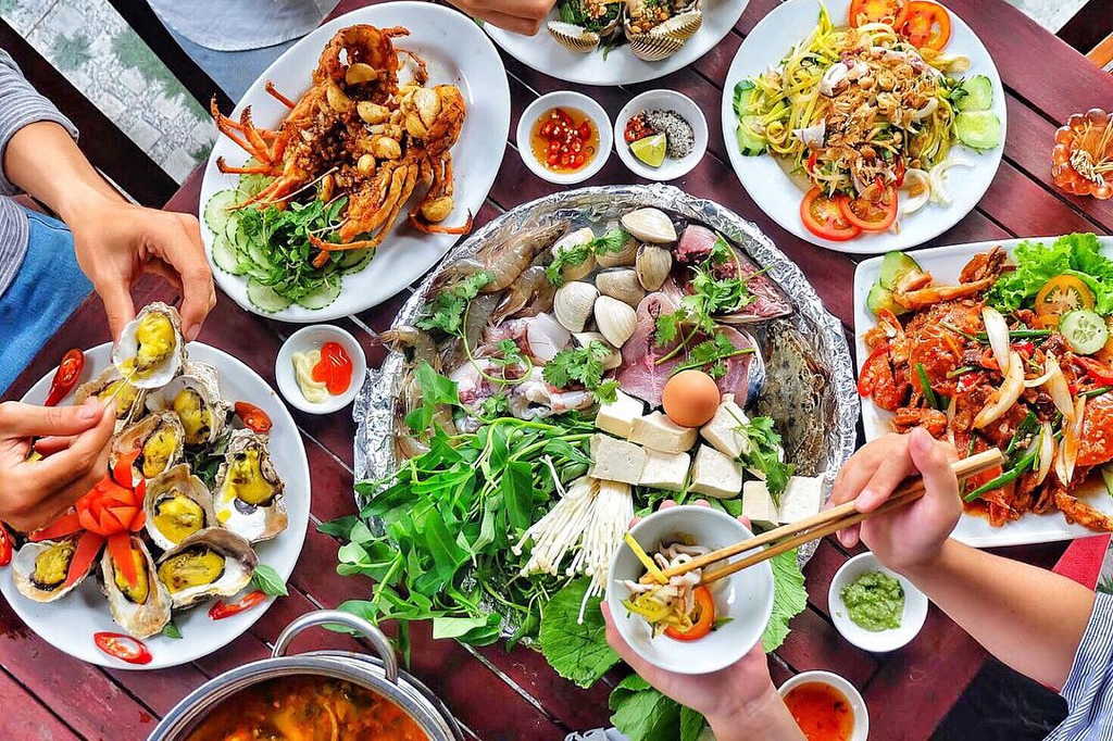 100 thiên nhiên quán ăn ngon ở cần giờ